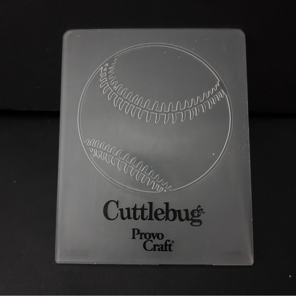 Cuttlebug 3 sport balls embossing folders (basketball baseball volleyball ball) - Picture 4 of 4
